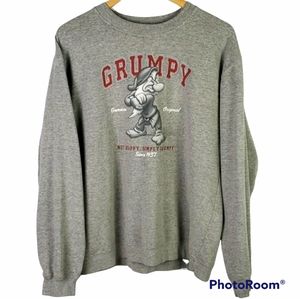 Disney Vintage Grumpy Not Happy Sweatshirt L